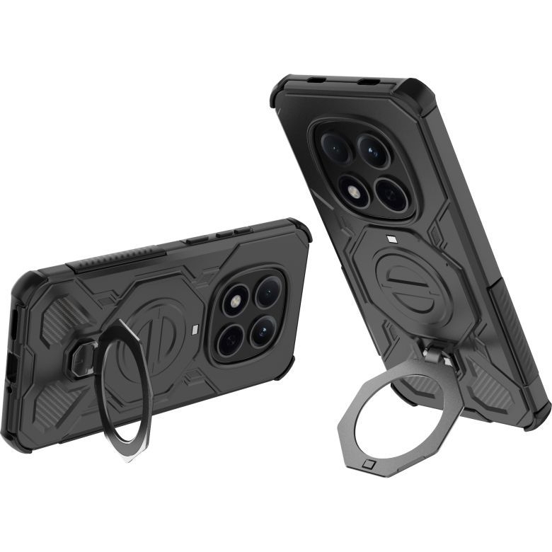 Etui z podstawką Tech-Protect TacticStand do MagSafe do Xiaomi Redmi Note 15 Pro 5G matowe czarne.